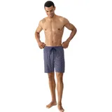 MEY Pyjamashorts Tie Minimal Blau XL