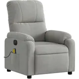 vidaXL Massagesessel Elektrisch Polyester 89,5 x 103,5 x 0 cm Grau