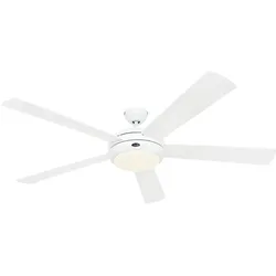 Deckenventilator TITANIUM 162 - Lack Weiß / Lack lichtgrau und Lack weiß / Mit Fernbedienung