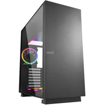 Sharkoon PURE STEEL RGB Midi Tower Schwarz
