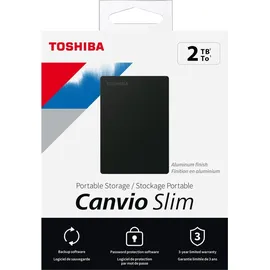 Toshiba Canvio Slim 2 TB USB 3.0 schwarz