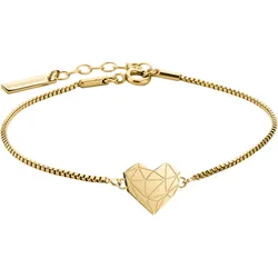 Armband »Schmuck Geschenk Edelstahl Armkette Herz, LJ-0328, LJ-0329, LJ-0616«, 52862101-0 gelbgoldfarben