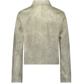 Amber & June Kunstleder-Jacke mit Kragen", in Leder-Optik, Hellgruen, 38