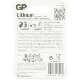 GP Lithium 1,5V 4 Stück