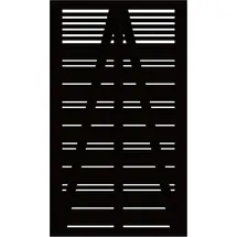 Plus Gartentor Silence (100 x 170 cm, Schwarz, Holz)