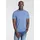 delmao Rundhalsshirt Kurzarm, Regular Fit, basic, aus 100% Baumwolle blau L (52/54)