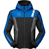 Spidi Warrior Motorrad Hoodie schwarz-blau, Größe 2XL für Männer