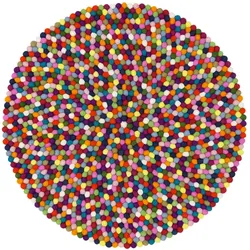 myfelt - Lotte Filzkugelteppich, Ø 90 cm