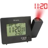 Miraval Funk-Projektionswecker schwarz