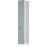 Vicco Apothekerschrank Fame-Line Weiß Hellblau-Grau gerahmt 30 cm