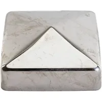 Trendline - Pfostenkappe 70 x 70 mm Abdeckkappe Edelstahl Zaunkappe Zaun