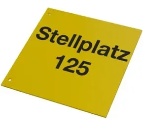 Eichner Regalschild Standard quer, gelb 210/240 x 150 mm