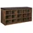 VASAGLE Schuhbank 105 x 30 x 48 cm braun, schwarz gepolstert / vintage
