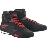 Alpinestars Sektor, Schuhe - Schwarz/Hellrot - 9 US