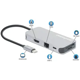 Manhattan USB-C Dockingstation USB-C® Power Delivery