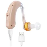 ZREE Hörverstärker 1/2 Stk Digital Hörgerät Hörhilfe Hörverstärker Gerät Taub Verstärker, (Ohr Noise-Cancelling Mini Digital Hearing Ear Amplifier Unsichtbarer, Hörverstärker Hörgeräte Gerät Taub Verstärker), USB wiederaufladbar,Digitale Rauschunterdrückung,4 verschiedene Größen