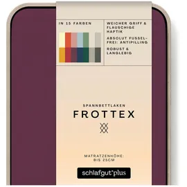 schlafgut Frottex 120 x 200 - 130 x 200 cm purple deep