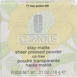 Clinique Stay-Matte Sheer Pressed Powder #17 Stay Golden 7,6 g