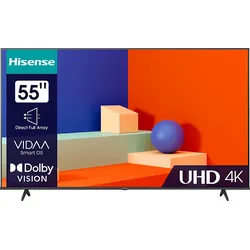 HISENSE 55A6K LED TV (Flat, 55 Zoll / 139 cm, UHD 4K, SMART TV, VIDAA)