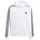 adidas Essentials 3-Streifen Kapuzenjacke Herren Weiß/Schwarz XL