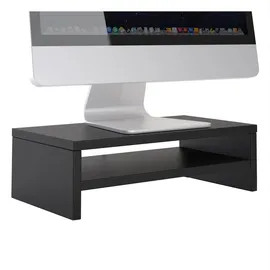 CARO-Möbel Monitorständer SUBIDA Bildschirmaufsatz 42x13x23 cm Schwarz