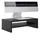 CARO-Möbel Monitorständer SUBIDA Bildschirmaufsatz 42x13x23 cm Schwarz