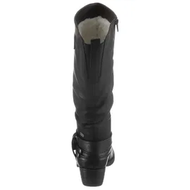 Rieker Winterstiefel, Boots, Warmfutter, Blockabsatz, mit auffälliger Schnalle Gr. 41 (7/7,5), schwarz, , 362849-41