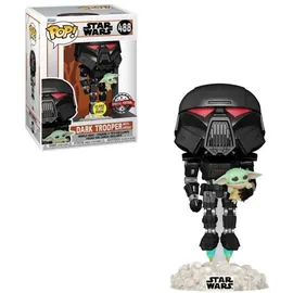 Funko Pop! Star Wars: Mandalorian - Dark Trooper with Grogu 488 EXM