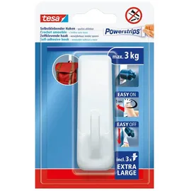 Tesa Powerstrips XL Eckig Klebehaken für max. 3,0 kg, 36,1 x 29,7 mm, 1 St.