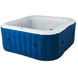 MSPA Mobiler Whirlpool SQUARE NAVY Marineblau 158 x 158 x 68 cm f. 4 Pers.