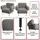 MCW Lounge-Sessel MCW-L83 Textil 88 x 78 x 76 cm Altrosa mit Fernbedienung