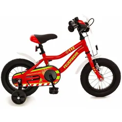 BACHTENKIRCH Kinderfahrrad FEUERWEHR 12 Zoll 12