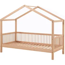 Vipack Hausbett 90 x 200 cm Buche massiv natur braun