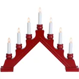 Star Trading Fensterleuchter Weihnachten Rot | Lichterbogen Weihnachten | Deko Weihnachten | Fensterdeko Weihnachten | Weihnachts Fensterbeleuchtung | Weihnachts Deko | Fensterbeleuchtung Weihnachten