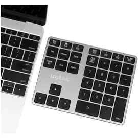 Logilink Keypad - Aluminium, Space Grey, Bluetooth (ID0187)