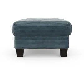 Home Affaire Polsterhocker Summer Cord 77 x 48 x 67 cm Blau/Grau