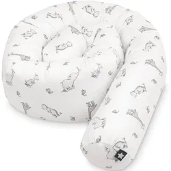 Nestchenschlange JULIUS ZÖLLNER "Safari", weiß (safari), Obermaterial: 100% Baumwolle. Füllung: 100% Polyester, Bettnestchen, Made in Germany