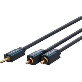 Clicktronic MP3-Adapterkabel 3,5mm Klinken-Stecker > 2x Cinch-Stecker 2,0m (70467)