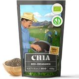 NaturaleBio Chia Samen 450g. Chia Samen Bio Unterstützt Gewichtsreduktion und Verdauung. Reich an Omega-3, Antioxidantien und Essentiellen Mineralien. Für Herz-, Knochen- und Muskelgesundheit.