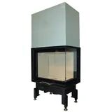 Austroflamm Eckkamineinsatz 63x40x51 S 2.0 | Eckscheibe rechts | 12,0 kW