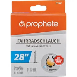 Fahrradschlauch PROPHETE "Fahrradschlauch", schwarz (farbe}), Fahrradschläuche, 48mm, Sclaverandventil (SV), 28 Zoll (71,12cm)