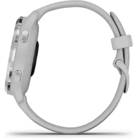 Garmin Venu 2S 40 mm Silikonarmband hellgrau/silber