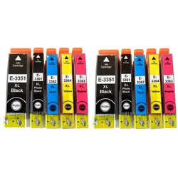 10x Tintenpatronen kompatibel f. Epson Expression Premium XP-900 ersetzt Epson 33XL und 33 Tintenpatronen