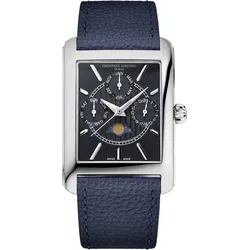 Frederique Constant Classics Carree Calander Moonphase FC-265N4C6 - blau