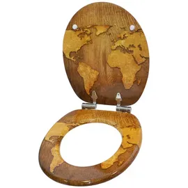 Sanilo WC-Sitz World Map, mit Absenkautomatik