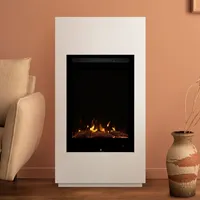 Noble Flame BRAVA [moderner Stand- oder Wand-Elektrokamin]: Weiß (warm)