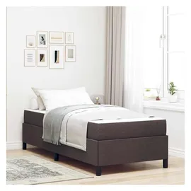 vidaXL Boxspringbett 100 x 200 cm Dunkelbraun