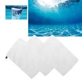 10pcs Auffangbeutel Ersatz Netz, feinmaschiger Ersatzbeutel für Poolsauger, Ersatzfiltersäcke mit Kordelzug und Verschluss für Poolsauger Schwimmbad zum Auffangen von Laub und kleinem Schmutz