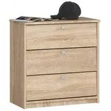 Akord Schuhkipper 60 x 62 x 31 cm geschlossen / Sonoma Eiche