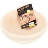 Birkmann Gärkörbchen mit Baumwollbezug 1 Stück hitzebeständig bis 60 Grad Brot Backen Gärkorb rostfrei Gärkorb rund, Ø 25 cm, 2000 g Teig, nachhaltig, aus Peddigrohr, 331327